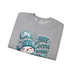 Hot Cocoa Kinda Day Sweatshirt- Winter- Christmas- Snowman
