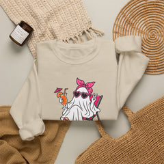 Boo-gie Bitch Ghost Crewneck Sweatshirt — Cute Retro Halloween Graphic