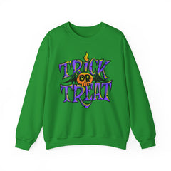 Halloween 'Trick or Treat' Crewneck Sweatshirt — Retro Candy Graphic