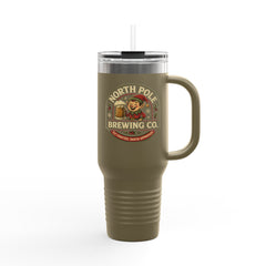 North Pole Brewing Co. Insulated Travel Mug - 40oz Coffee Tumbler for Adventurers