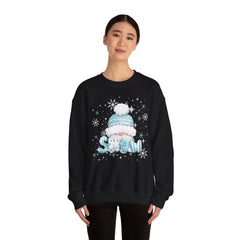 Winter Chill Sweatshirt - Cozy Unisex Crewneck with Snowy Design, Perfect for Holidays, Gifts, Snow Lovers, Warmth, Casual Style