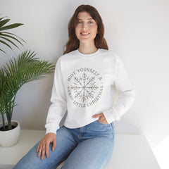 “Have Yourself a Merry Little Christmas” Snowflake Gildan Crewneck Sweatshirt