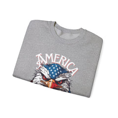 AMERICA - Bald Eagle- Unisex Heavy Blend™ Crewneck Sweatshirt