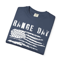 Range Day - FADED PRINT - T-shirt - Military Branches, Right to Bear Arms, American Flag