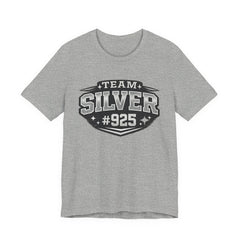Team Silver #925 T‑Shirt — Vintage Sports Shield Tee - BP Jewelry