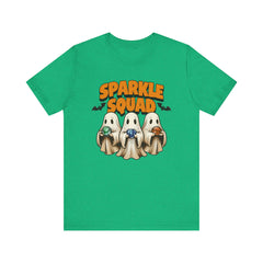 Sparkle Squad Ghost Tee | Unisex Jersey Short Sleeve T-Shirt | Cute Halloween Shirt, Party Outfit, Gift Idea, Casual Wear