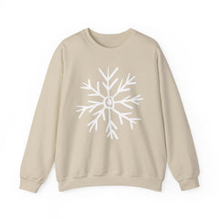 Cozy Snowflake Crewneck Sweatshirt for All Seasons |Hand drawn, Lounging, Holidays, Snow