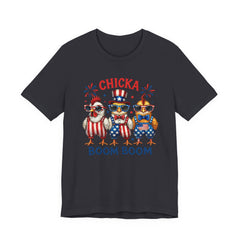 Chicka Boom Boom Patriotic Chickens Tee - 4th of July USA Shirt