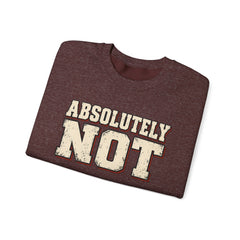 Fun Attitude Sweatshirt “Absolutely Not”