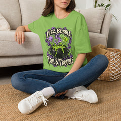 Fizz, Bubble Witch Tee — "Fizz, Bubble, Toil & Trouble" Halloween Graphic T-Shirt BP