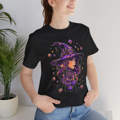 Enchanting Witch Graphic Tee - Perfect for Halloween, Gifts, Parties, Casual Wear, and Witchy Vibes