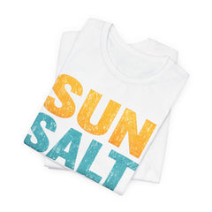Sun Salt Sand Beach T-Shirt — Retro Coastal Summer Tee