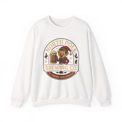 North Pole Brewing Co. Holiday Sweatshirt, Christmas Gift, Unisex Cozy Crewneck, Winter Apparel, Elf Festive Casual Wear