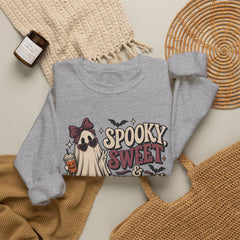 "Spooky Sweet Slightly Unhinged" Halloween Ghost Sweatshirt