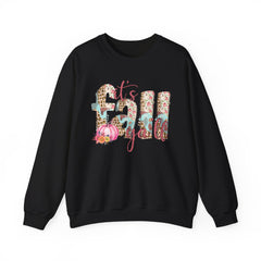 Cozy It’s Fall Y’all Sweatshirt with Floral Design, Perfect for Autumn Style, Thanksgiving Gift, Casual Wear, Seasonal Comfort