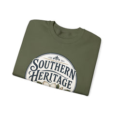 Southern Heritage Crewneck Sweatshirt — Vintage Magnolia Graphic
