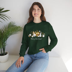Festive Holiday Sweatshirt, Cozy Winter Apparel, Perfect Gift for Christmas, Tree Ornaments