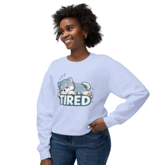 Tired Sleeping Puppy Sweatshirt — Cute Kawaii Nap Dog Crewneck