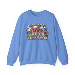 Thoughts & Prayers for Everyone Crewneck Sweatshirt - funny