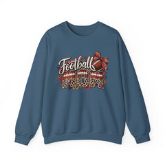 Football Mom Crewneck Sweatshirt — Leopard & Bow Team Spirit