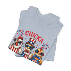 Chicka Boom Boom Patriotic Chickens Tee - 4th of July USA Shirt