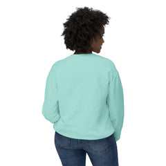 Dog Mama Crewneck Sweatshirt — Cute Balloon Dog Floral Design- Comfort Colors