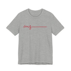 Love Signature T-Shirt – Minimal Red Script Tee