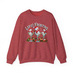 Lit & Frostbit Design | Festive Christmas Martinis, Winter Parties, Snowman Apparel, Christmas Party Sweatshirt