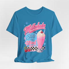 Milkshake State of Mind T-Shirt — Retro Diner Cherry Milkshake Tee