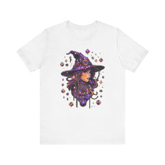 Enchanting Witch Graphic Tee - Perfect for Halloween, Gifts, Parties, Casual Wear, and Witchy Vibes