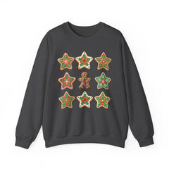 Festive Gingerbread Sweatshirt, Holiday Crewneck, Christmas Gift, Cozy Sweatshirt, Unisex Casual Wear