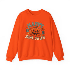 Halloween Crewneck Sweatshirt — "Happy Howl-oween" Pumpkin Graphic - Southern Heritage
