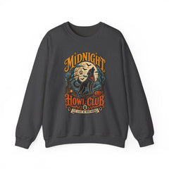 Midnight Howl Club Sweatshirt — Moonlit Wolves Graphic Crewneck