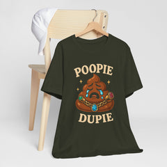 Funny Poop Doopie Emoji Tee, Quirky Graphic, Humorous Apparel, Playful Wear, Fizzing jewelry