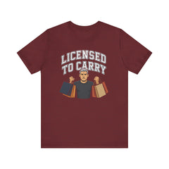 Funny Marriage License Unisex Te, License to carry