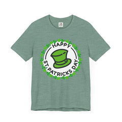 Happy St. Patrick's Day Unisex Tee - Leprechaun Hat