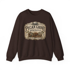 Pecan Grove Mercantile Vintage Logo Sweatshirt - Southern Heritage