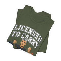 Funny Marriage License Unisex Te, License to carry
