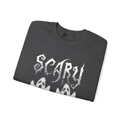 Scary Ghosts Unisex Crewneck Sweatshirt | Halloween Apparel, Spooky Sweatshirt, Ghost Theme, Gift for Halloween Lovers, Cozy Fall Fashion