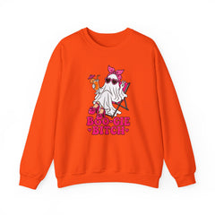 Boo-gie Bitch Ghost Crewneck Sweatshirt — Cute Retro Halloween Graphic