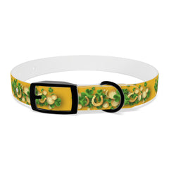 Gold Dog Collar - St Patrick's Day Horseshoe & Coin Design