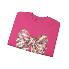 Pink & Gold  Bow  Sweatshirt - Valentine