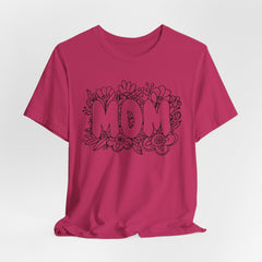 Pen & Ink Floral Mom T-Shirt - Perfect Gift for Mother's Day or New Mom