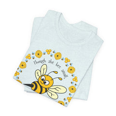 "She Bee Fierce" Unisex Jersey Short Sleeve Tee - Inspirational Bee Art Shirt