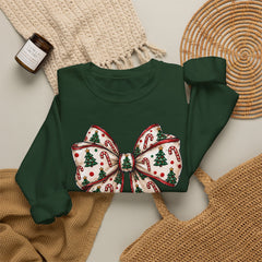 Christmas Bow Crewneck Sweatshirt — Festive Holiday Bow Sweatshirt