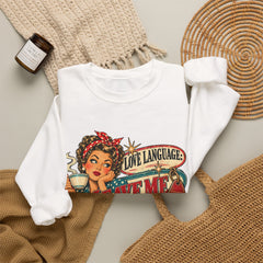 Retro Rosie 'Leave Me Alone' Vintage Pin-Up Graphic Sweatshirt- Valentine
