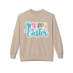 Happy Easter Unisex Midweight Softstyle Fleece Crewneck Sweatshirt