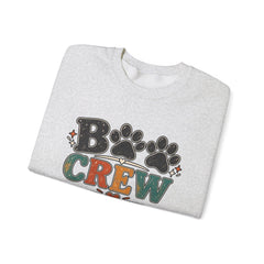 Dog Crew Sweatshirt – "B Crew" Paw Print Graphic Crewneck