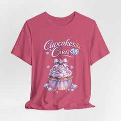 Cupcakes & Carats Tee — Cute Pastel Cupcake Graphic T-Shirt