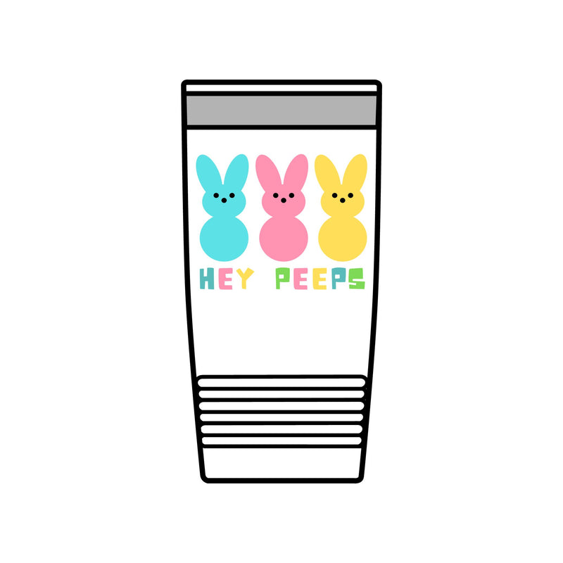 Hey Peeps Insulated Tumbler - 20oz Colorful Spring Vibe Travel Mug